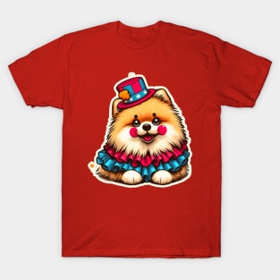 Pomeranian Clown T-Shirt